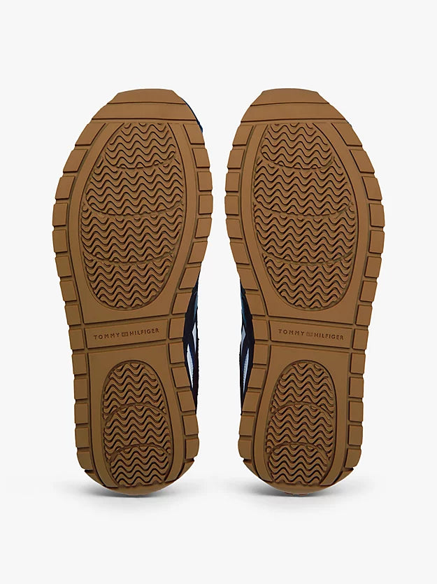 Monogram Leather Mixed Texture Trainers
