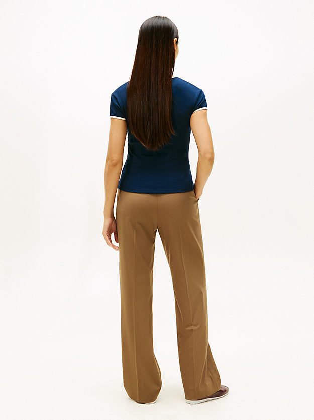 Logo Slim Ringer T-Shirt