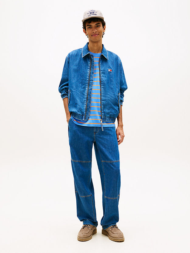 Chambray Denim Harrington Jacket