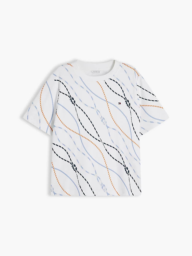 Boxy Interlock Knit T-Shirt
