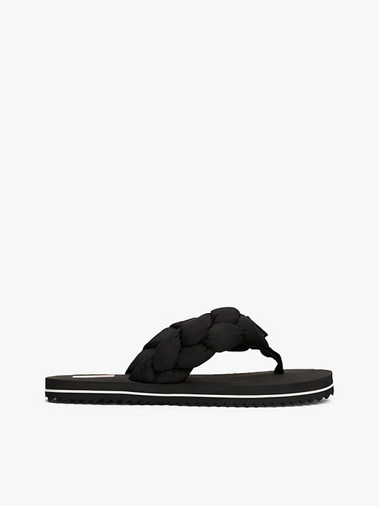 Braided Padded Strap Serrated Flip-Flops