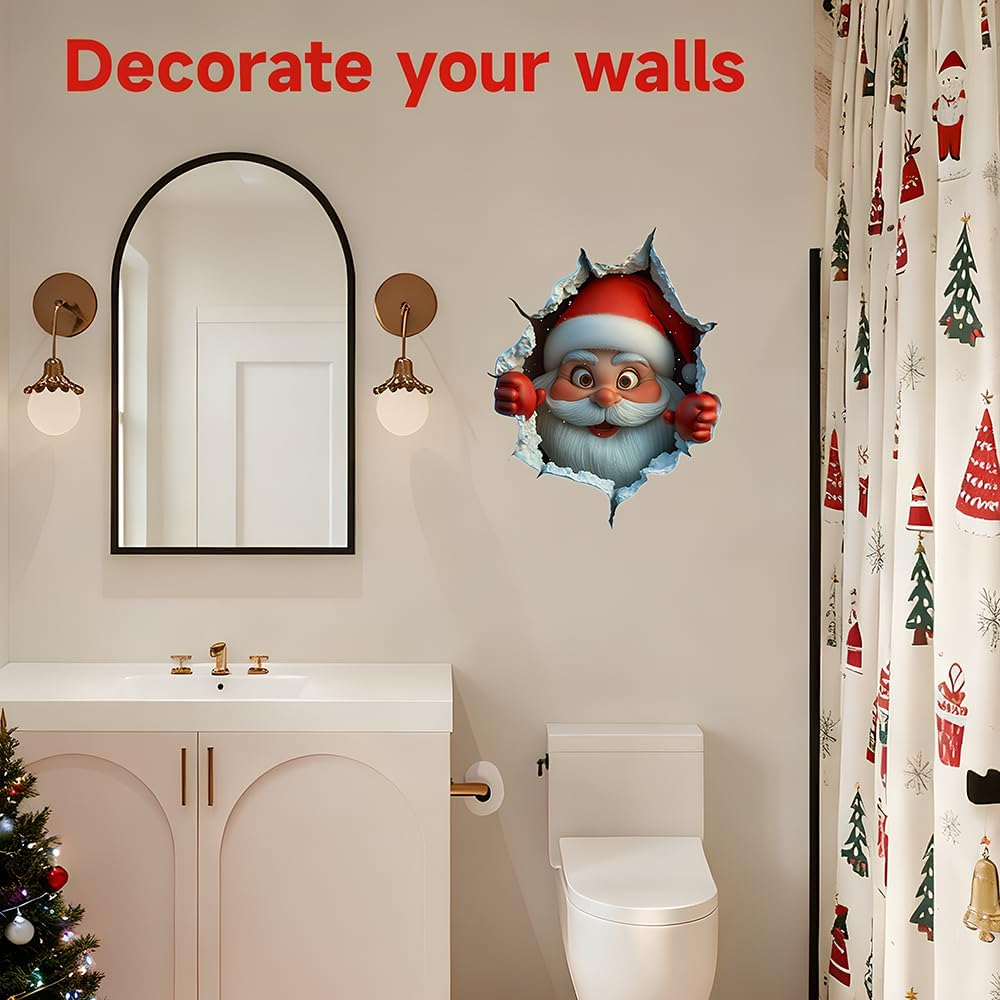 🎄🔥2D Weihnachten Kreativer Wandaufkleber