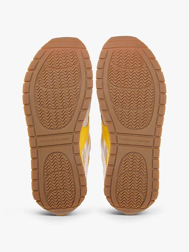 Monogram Leather Mixed Texture Trainers