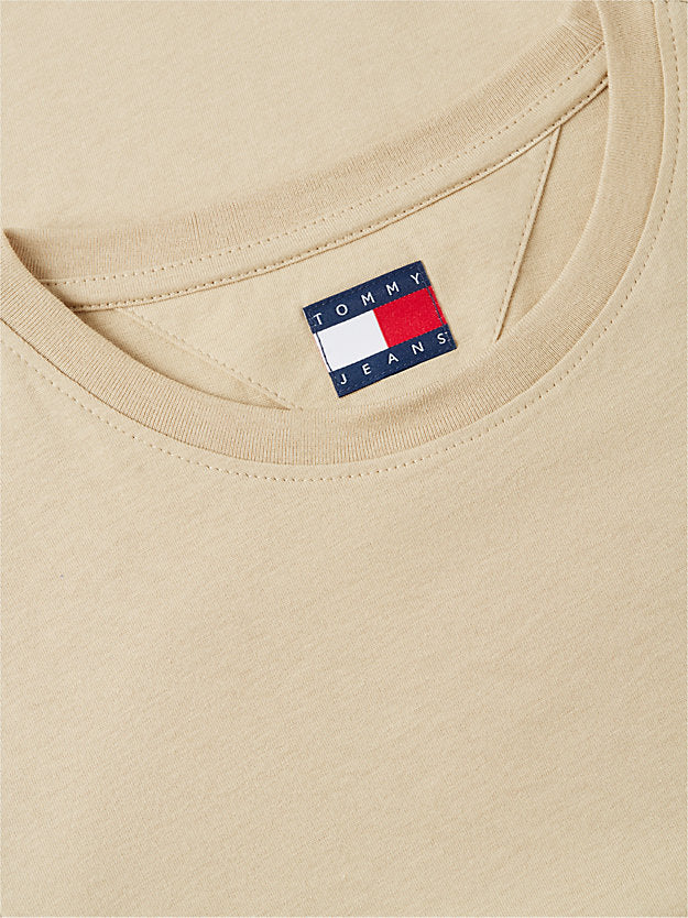 Flag Embroidery Slim Crew Neck T-Shirt