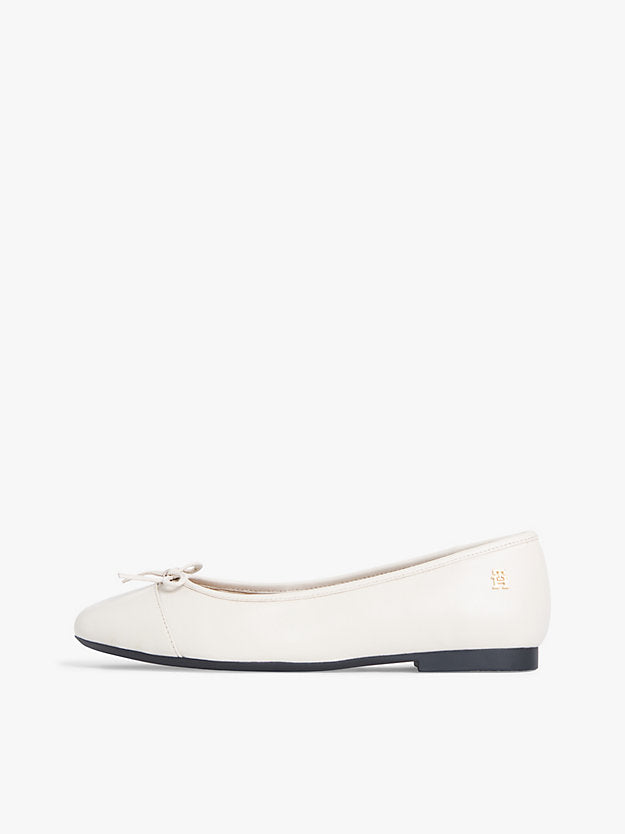 Monogram Leather Ballerinas
