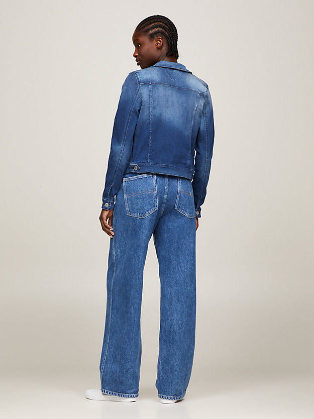 Pure Cotton Slim Fit Denim Jacket