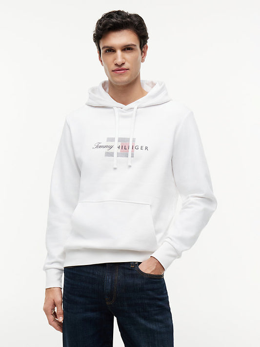 Flag Graphic Terry Drawstring Hoody