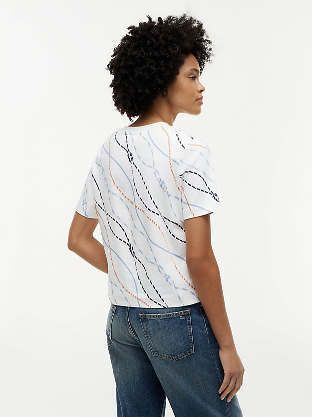 Boxy Interlock Knit T-Shirt