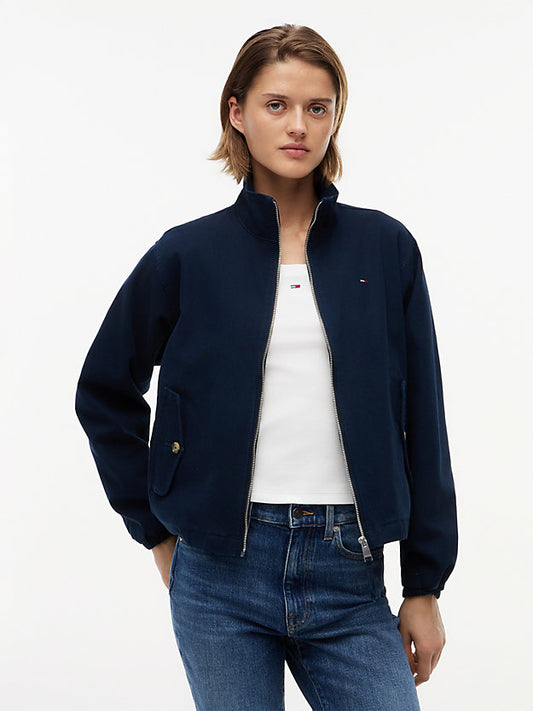 Peached Canvas Zip-Thru Jacket
