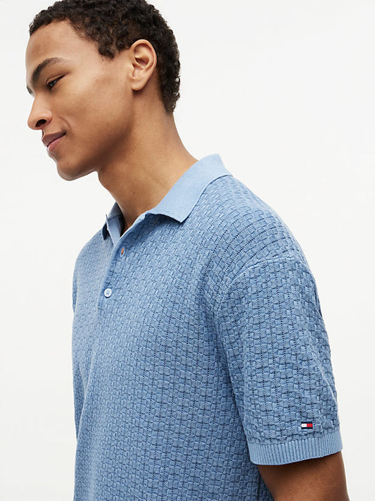 Washed Structured Polo Shirt