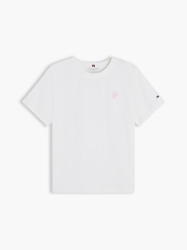 Logo Embroidery Crew Neck T-Shirt