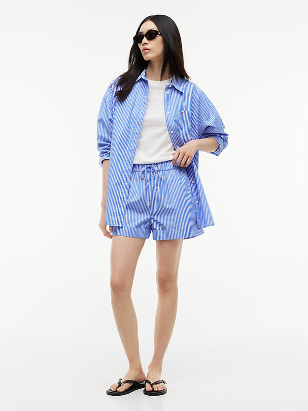 Poplin Wide Leg Shorts