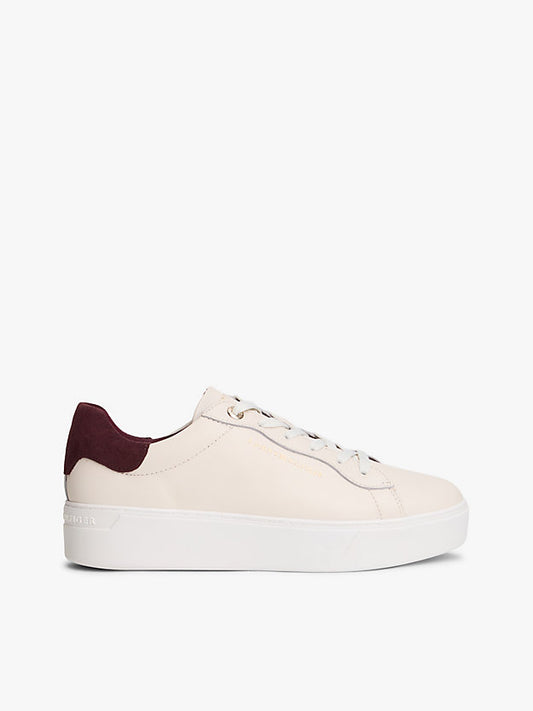 Leather Cupsole Platform Trainers