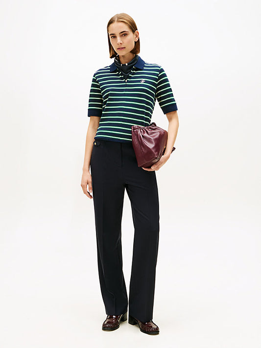Regular Fit Pique Zip Polo Shirt