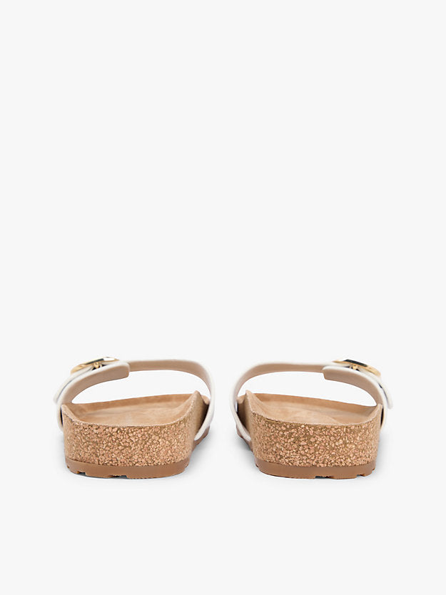 Cork Footbed Slip-On Sandals