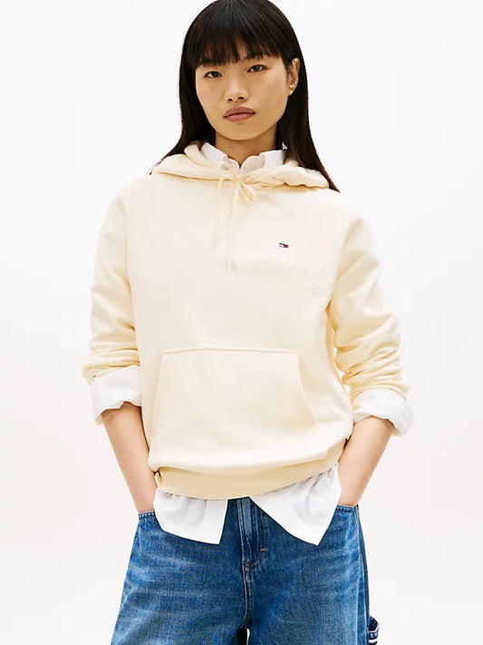 Flag Embroidery Fleece Drawstring Hoody