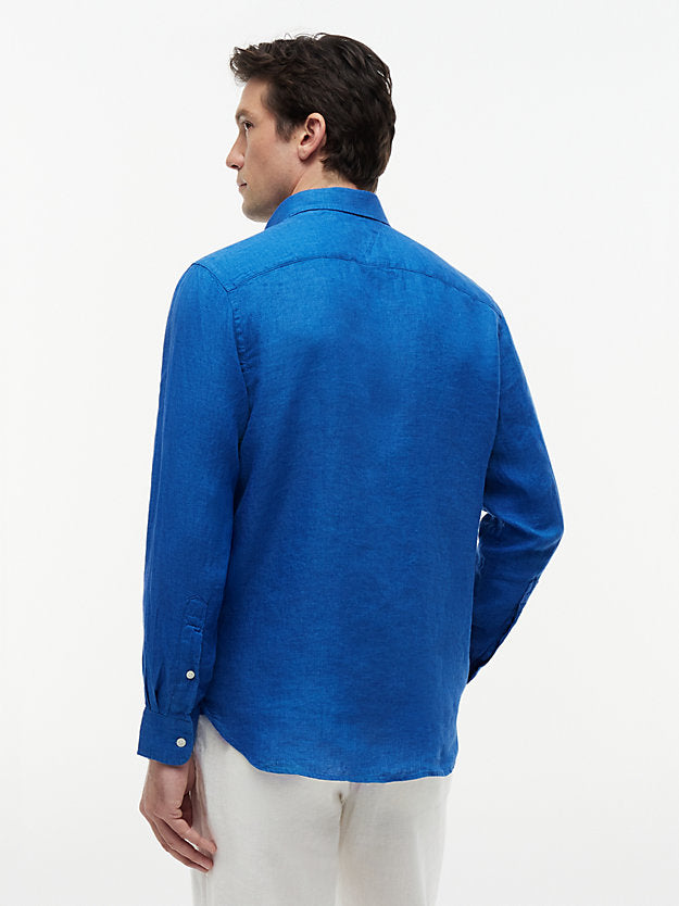 Regular Fit Washed Pure Linen Shirt