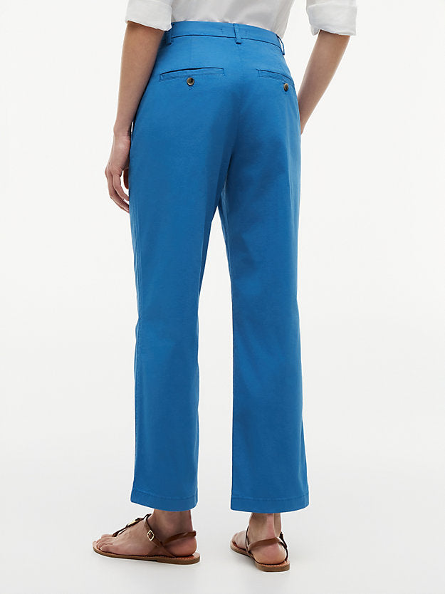 Washed Slim Straight Leg Chinos
