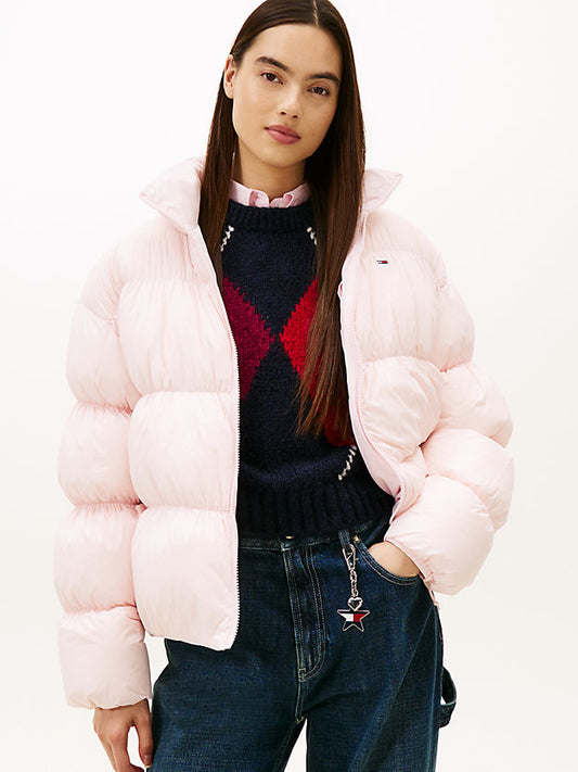 Ruched Down Puffer Jacket