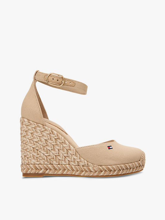 Canvas High Wedge Espadrilles