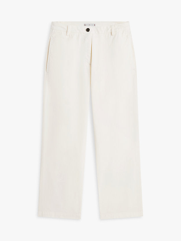 Washed Slim Straight Leg Chinos