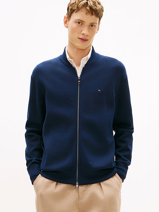 Relaxed Zip-Thru Baseball Jacket
