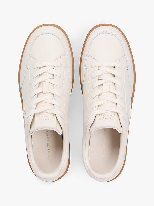Monogram Leather Court Trainers