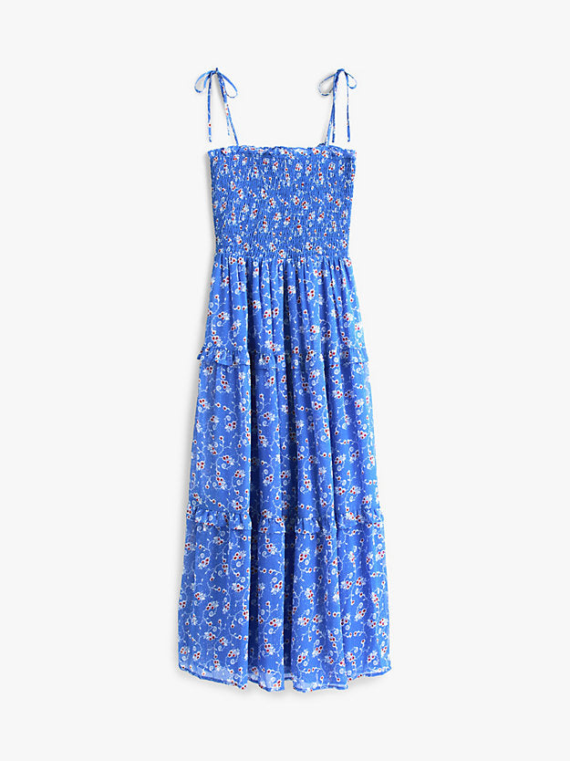 Print Extra Slim Chiffon Maxi Dress