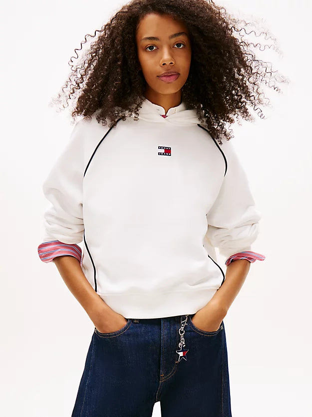 Badge Piping Relaxed Hoody
