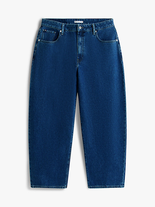 Curve High Rise Tapered Barrel Leg Jeans