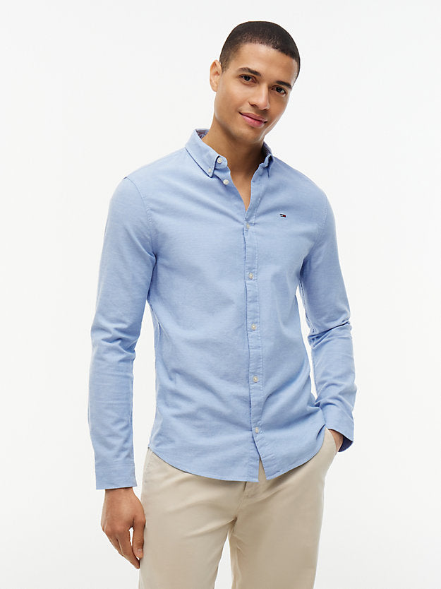 Stretch Oxford Cotton Slim Fit Shirt