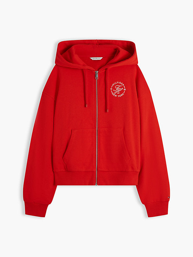 Logo Embroidery Zip-Thru Hoody