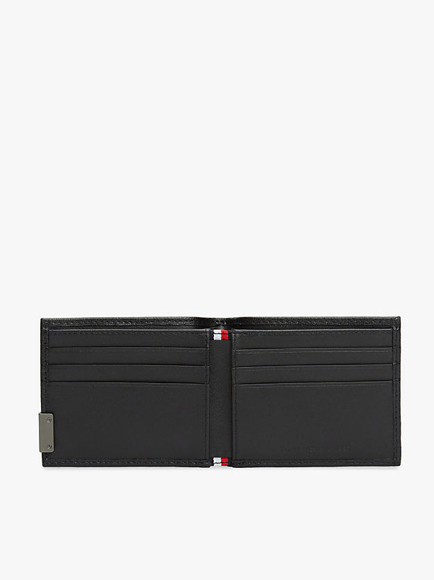 Logo Bifold Leather Credit Card Wallet