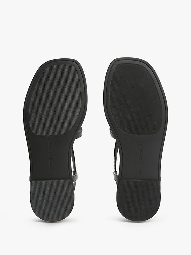Leather Strap Toe Post Sandals