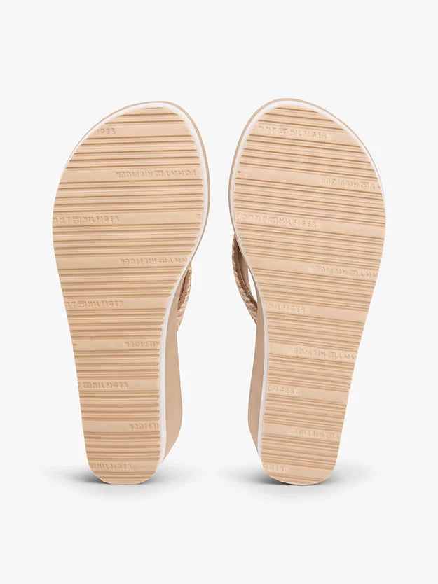 Rope Strap Wedge Flip-Flops