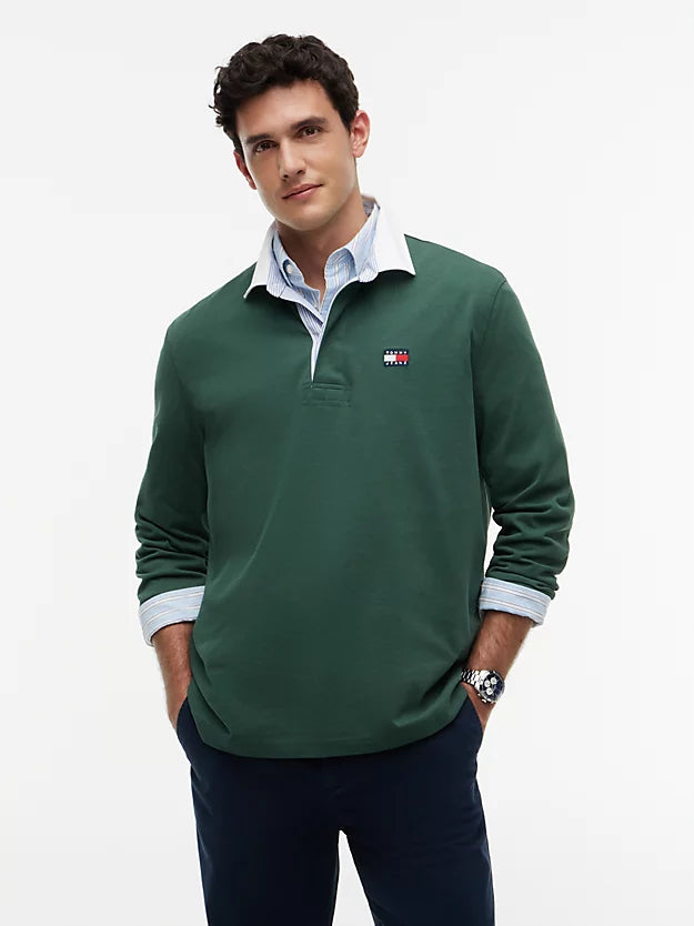 Badge Relaxed Rugby Shirt