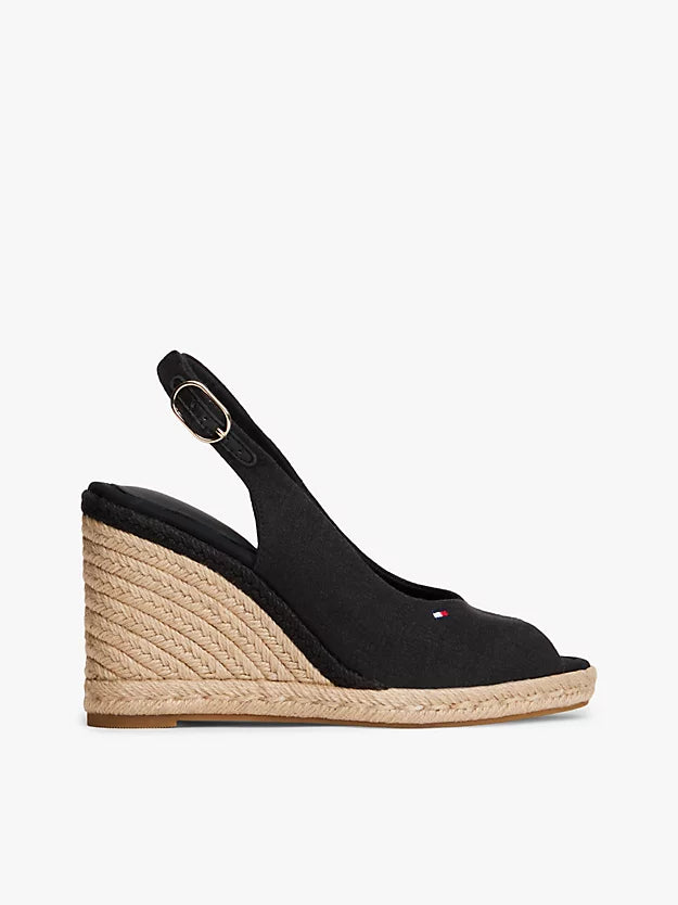Hemp Slingback Wedge Espadrilles