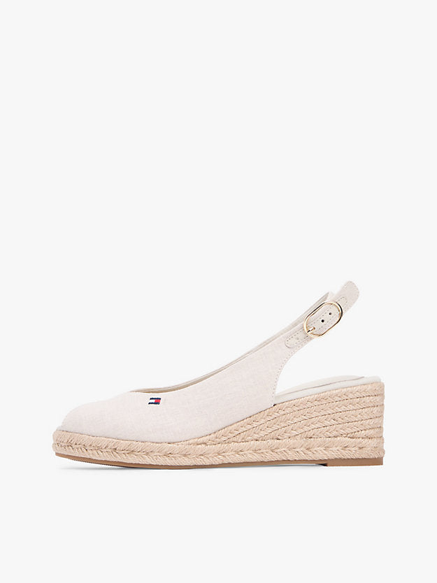 Hemp Slingback Wedge Espadrilles