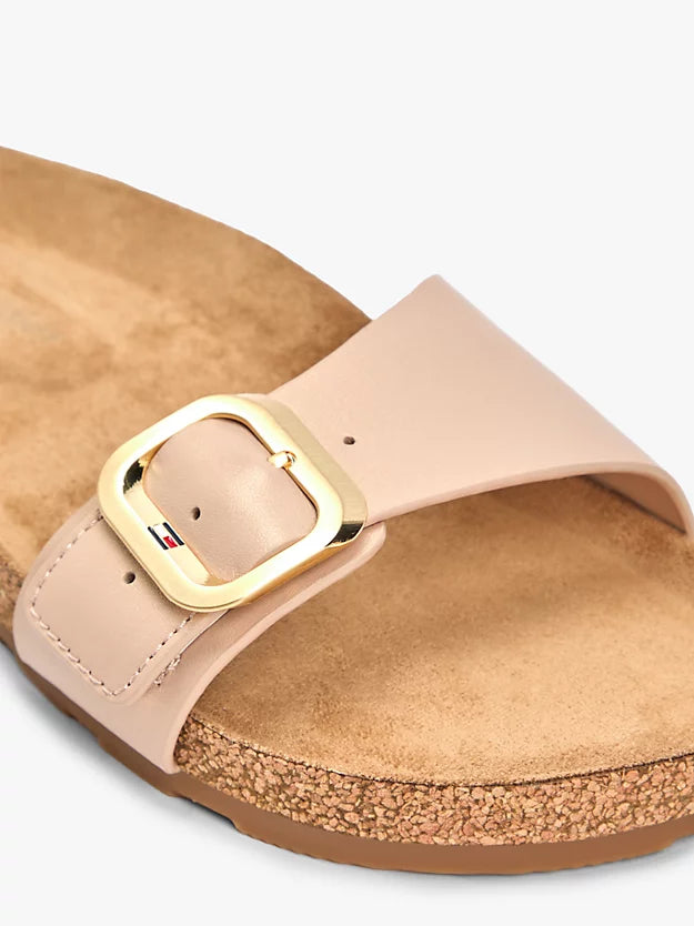 Cork Footbed Slip-On Sandals