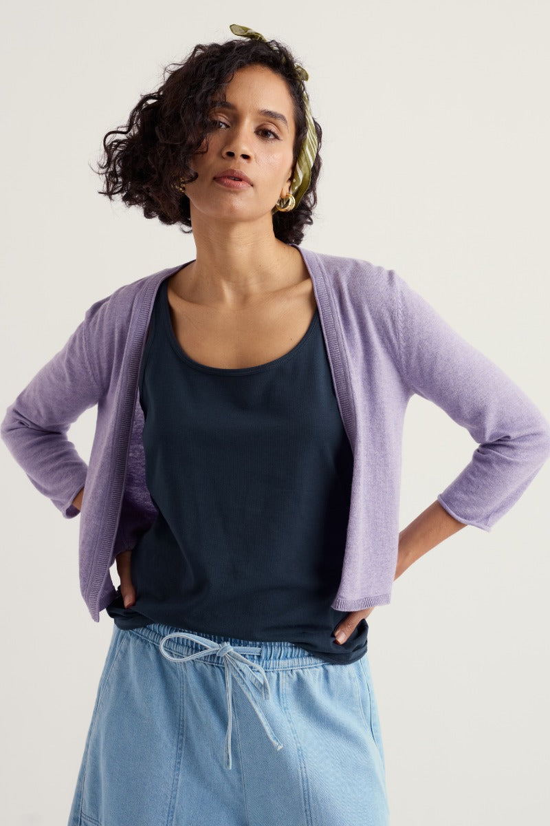 Vanessa Knitted Cardigan in GOTS-Certified Organic Cotton
